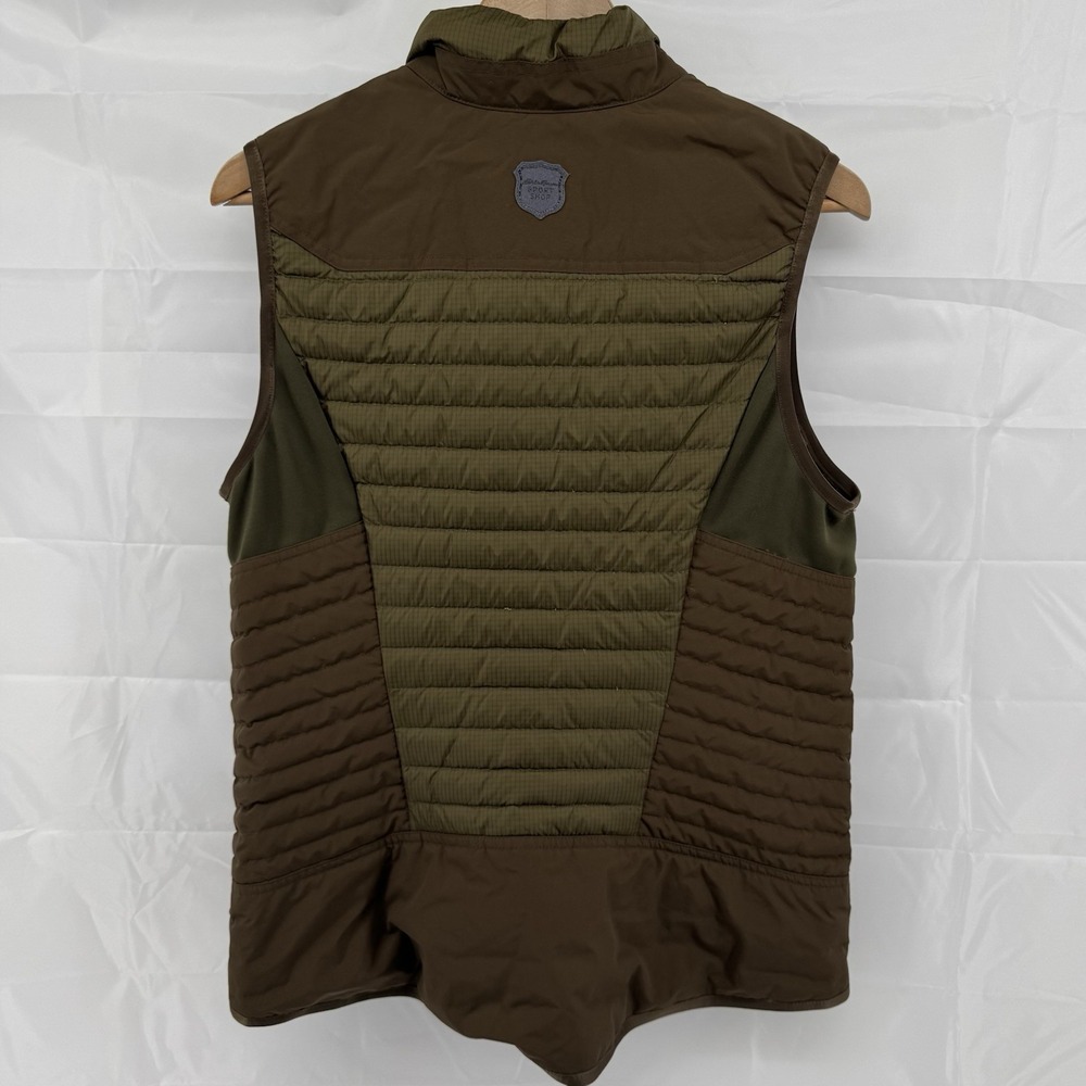 Eddie Bauer‎ Sportshop Womens Vest Size M Green Brown Hunting Stormdown 700 - Picture 2 of 13